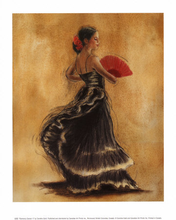 Gold-caroline-flamenco-dancer-ii